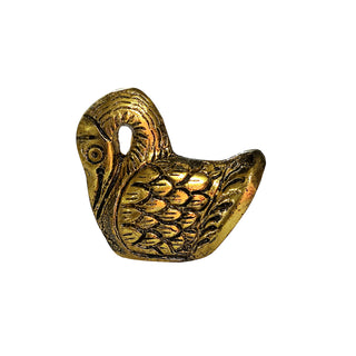 Set of 6 Gold Swan Knob