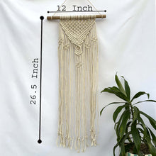 Load image into Gallery viewer, Boho Inspired wall Hanging 26.5&quot; x 12&quot;
